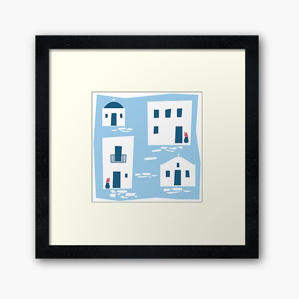 Item preview, Cycladic village designed and sold by LilianGrfld.
