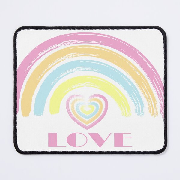 Item preview, Rainbow Love Pastel Rainbow With Heart And Love designed and sold by CasaDiLavanda.