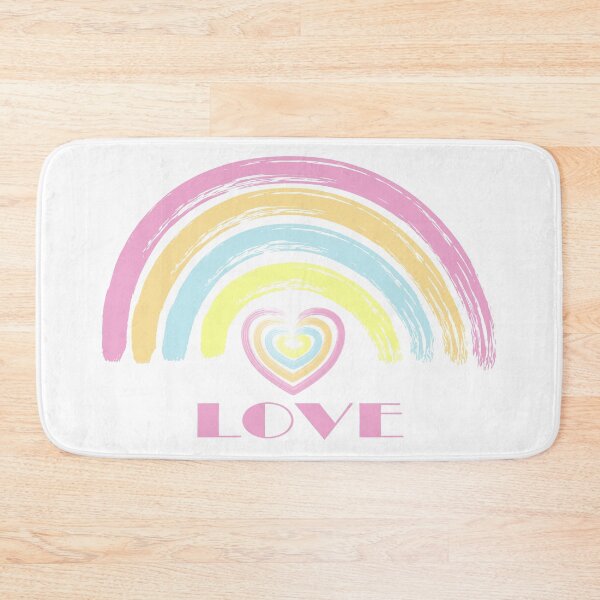 Item preview, Rainbow Love Pastel Rainbow With Heart And Love designed and sold by CasaDiLavanda.