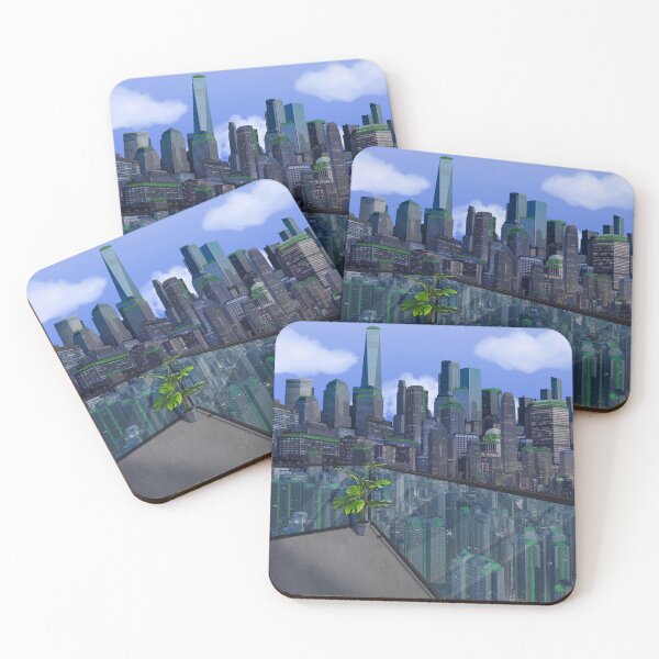 Item preview, Green City designed and sold by ellemomo-arts.