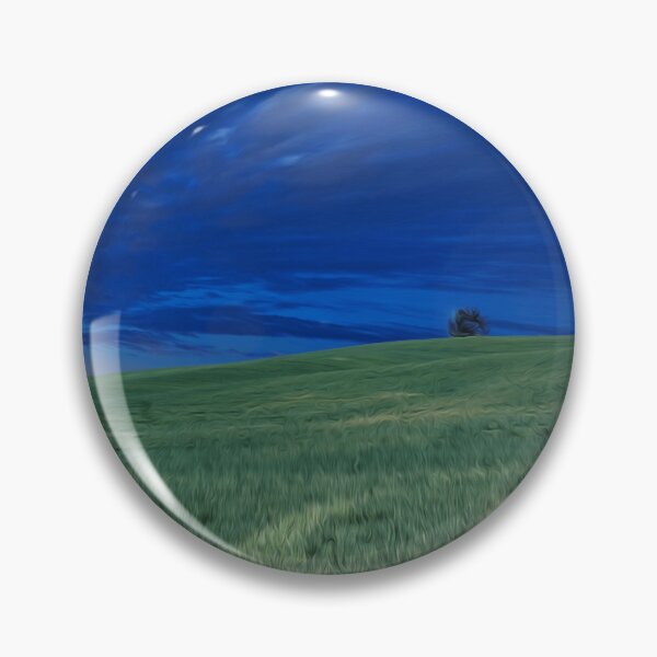 Item preview, Green Grass Field Rural Countryside Blue  designed and sold by Creativedfg.