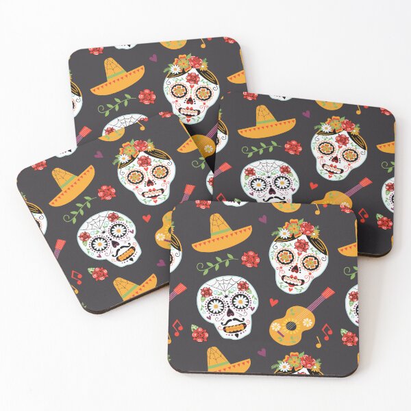 Item preview, Day of the Dead Skulls pattern designed and sold by emilykskinner.