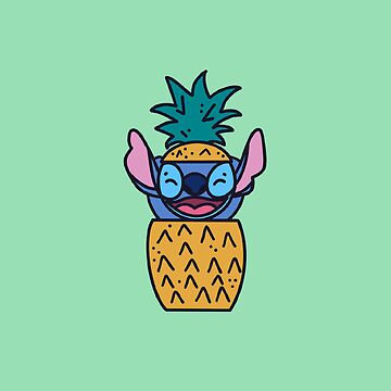 Lilo & Stitch Pineapple Pattern Sticker for Sale by ThompsonBeauty