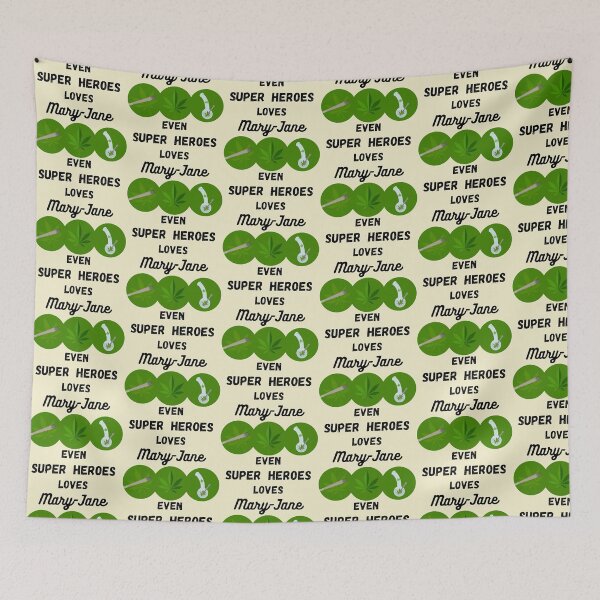 Item preview, Weed Lover Even Super Heroes loves Mary-Jane designed and sold by Hypnotees.