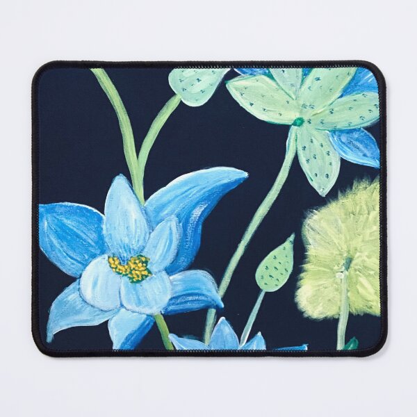 Artikelvorschau, Blaue Blumen entworfen und verkauft von Maureen Zaharie.