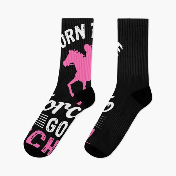 Item preview, Born To Ride Horses Forced To Go To School designed and sold by TooFlyDesign.