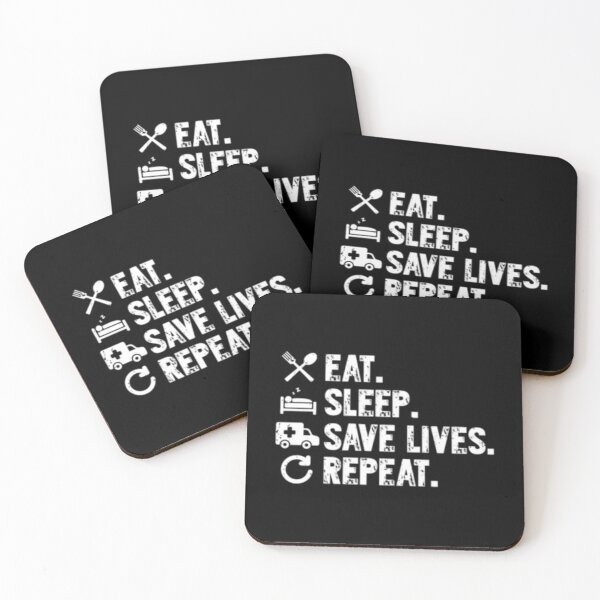 Item preview, Eat Sleep Save Lives Repeat designed and sold by TooFlyDesign.