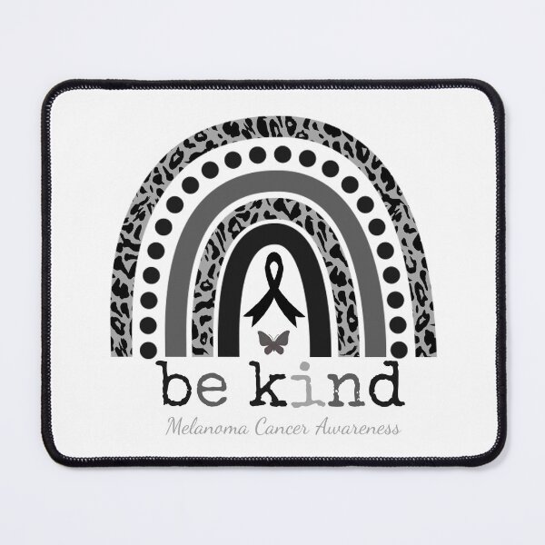 Item preview, Melanoma Cancer Awareness Be Kind Leopard Black Ribbon designed and sold by cssdru.