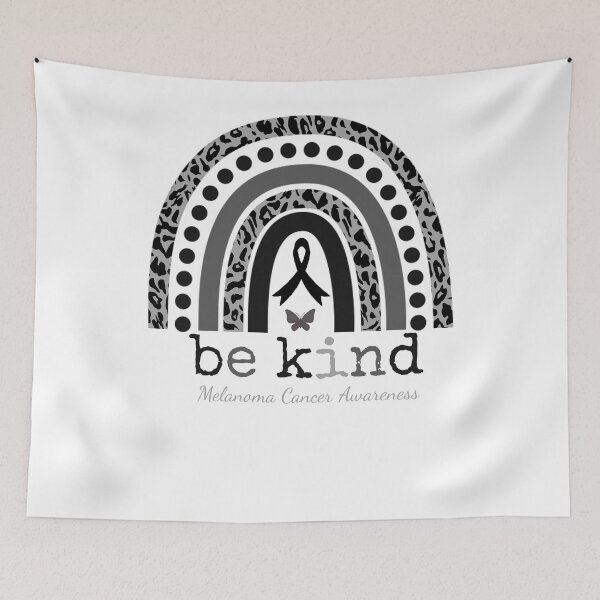 Item preview, Melanoma Cancer Awareness Be Kind Leopard Black Ribbon designed and sold by cssdru.