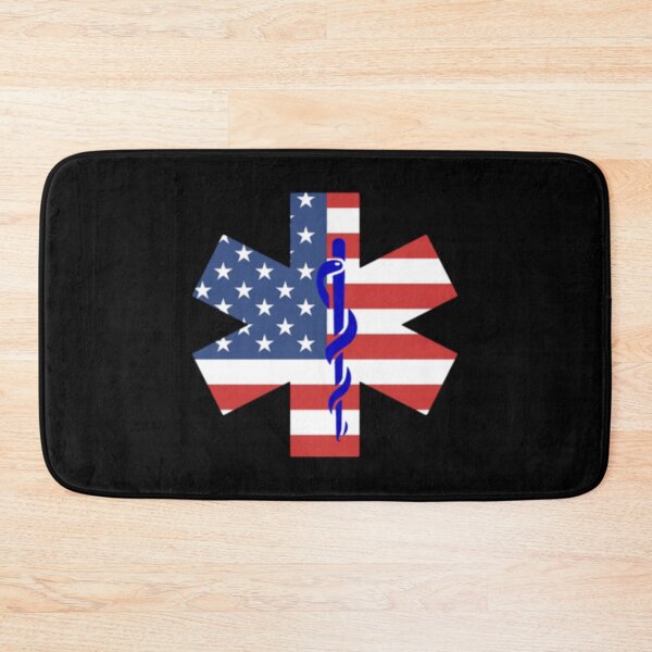 Item preview, EMT American Flag Ambulance Paramedic designed and sold by TooFlyDesign.