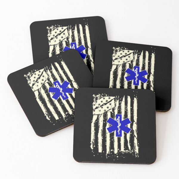 Item preview, EMT American Flag Paramedic Ambulance Gift designed and sold by TooFlyDesign.