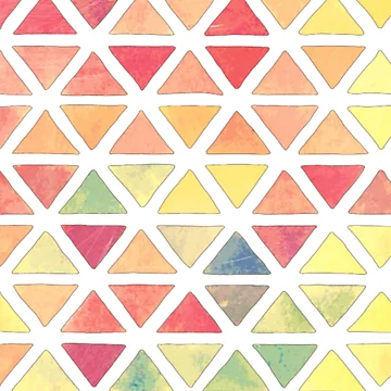 Artwork thumbnail, Colorful Triangle Pattern | Essential by Nilima Bano ⭐⭐⭐⭐