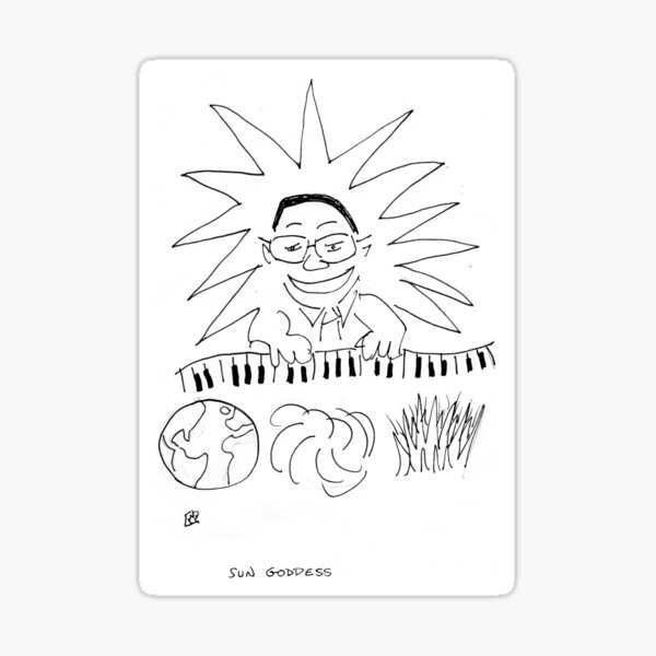 Song Cartoon - Sun Goddess Sticker