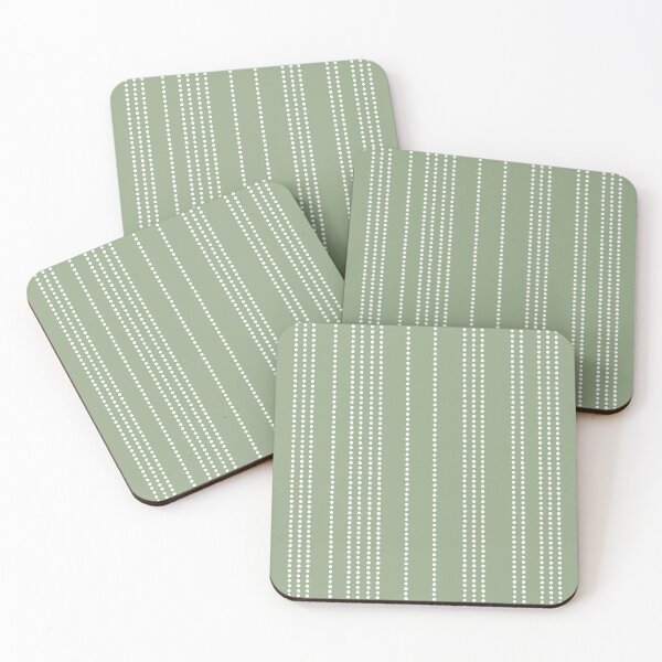 Item preview, Ethnic Amazonian Spotted Stripes in Sage Green Aesthetics designed and sold by meggydesigns.