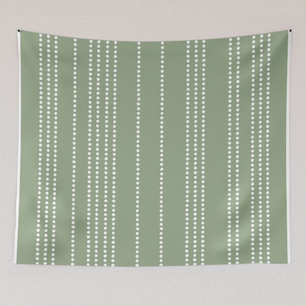 Item preview, Ethnic Amazonian Spotted Stripes in Sage Green Aesthetics designed and sold by meggydesigns.