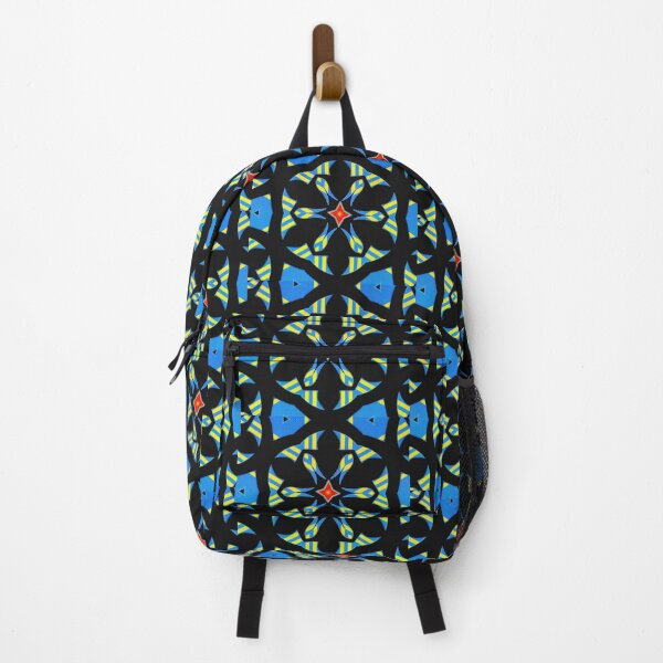 Item preview, GEOMETRIC ABSTRACT MASK PATTERN WITH ARUBAN FLAG COLORS - ARRUBA ONE HAPPY ISLAND 5. designed and sold by Ralek.
