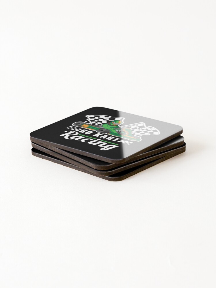 Thumbnail 4 of 5, Coasters (Set of 4), Go Kart Racing designed and sold by TooFlyDesign.