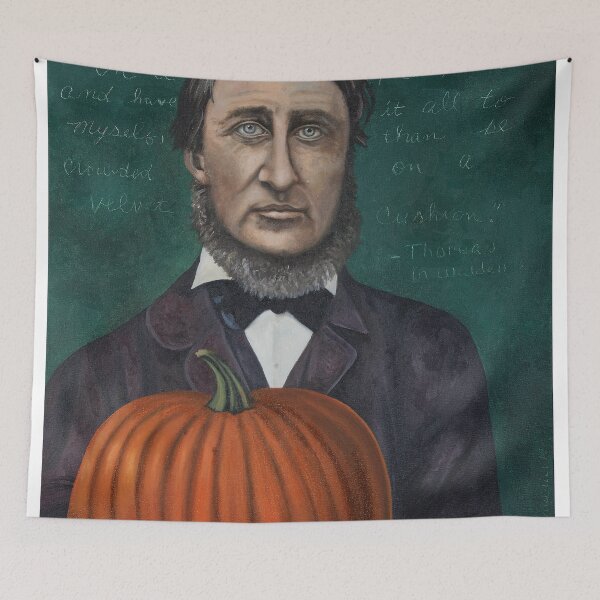 Item preview, Thoreau With Pumpkin designed and sold by LeahSaulnier.