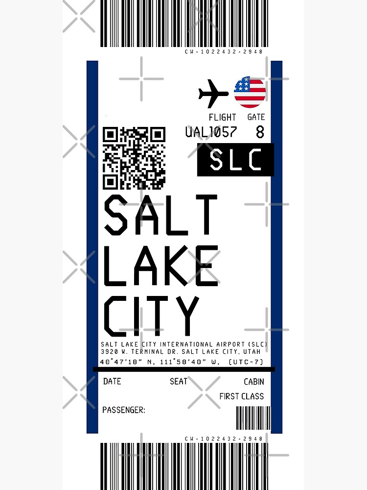 "Salt Lake City International Airport (SLC) Boarding Pass rickrolled