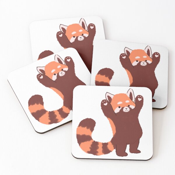 Item preview, Cute Red panda cartoon illustration designed and sold by Yarafantasyart.