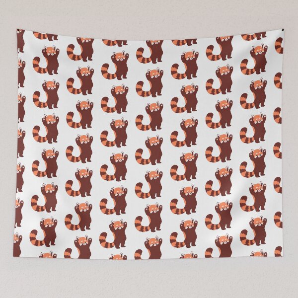 Item preview, Cute Red panda cartoon illustration designed and sold by Yarafantasyart.