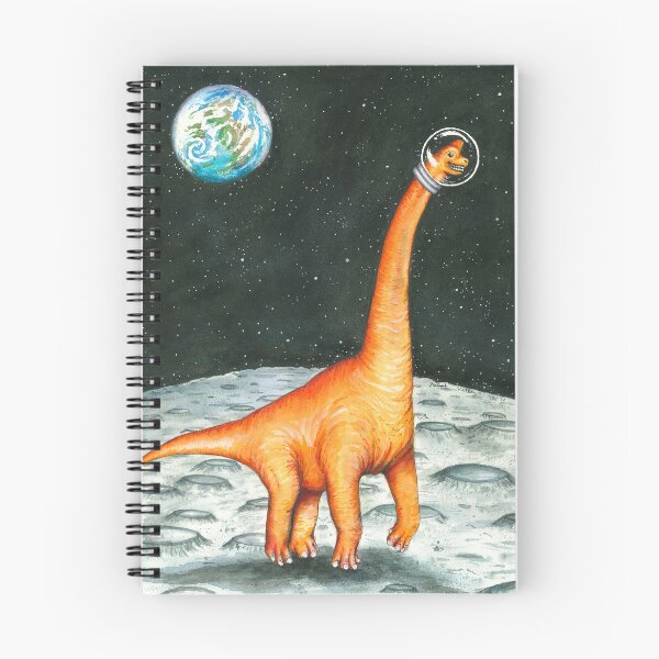 Item preview, Dinosaur astronaut explores the moon designed and sold by Kelley-Art.