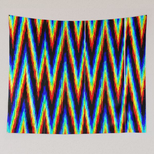 Item preview, Uzbek Ikat modern designs ikat patterns - Uzbek Ikat designs designed and sold by LeFabriqueOuz.