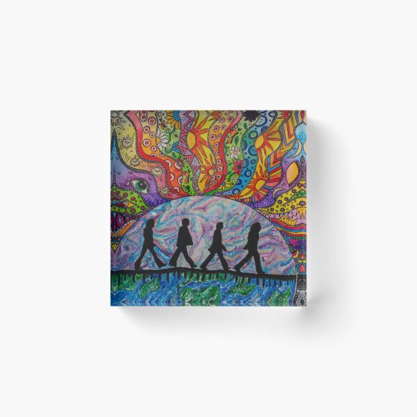 Item preview, The Beatles Abbey Road inspired psychedelic art designed and sold by Kaleidoscope777.