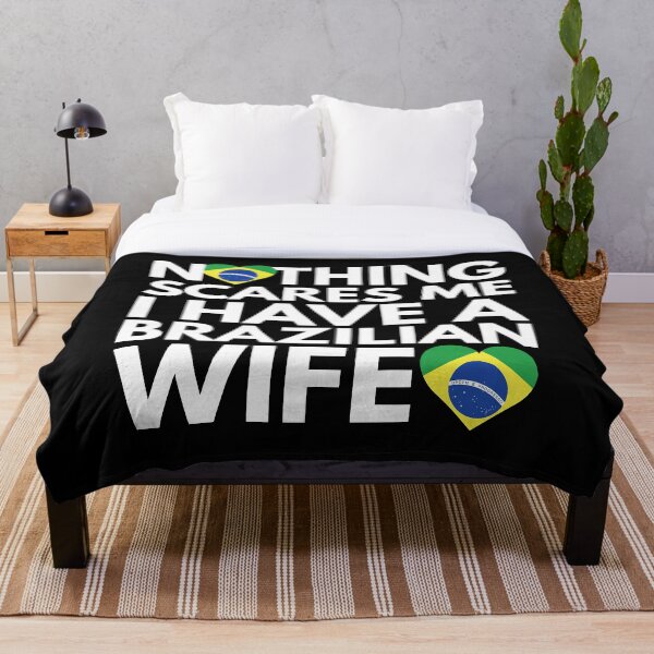 Item preview, Nothing Scares Me, I Have Brazilian Wife designed and sold by HelloFromAja.