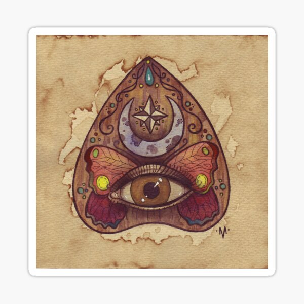 Ouija Planchette Sticker