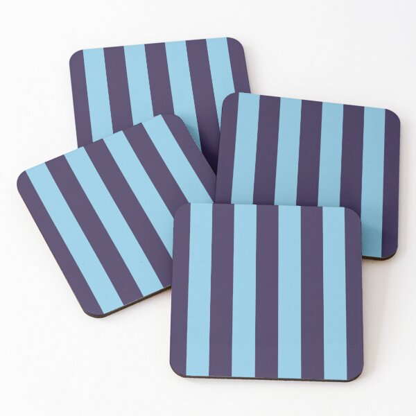 Item preview, Medium NAVY and BABY BLUE Vertical STRIPES designed and sold by RachelMacht.