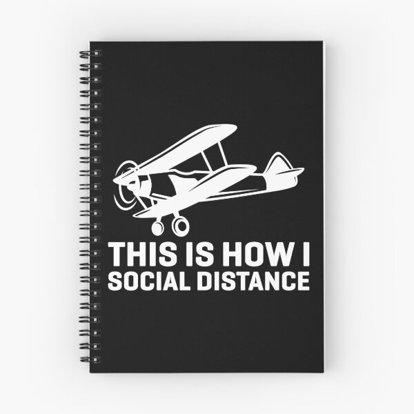Item preview, This Is How I Social Distance Pilot Biplane Gift designed and sold by TooFlyDesign.