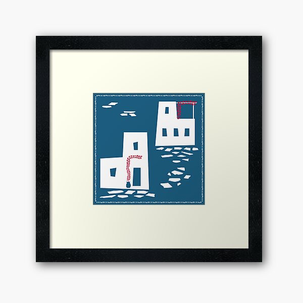 Item preview, Cycladic traditional houses designed and sold by LilianGrfld.