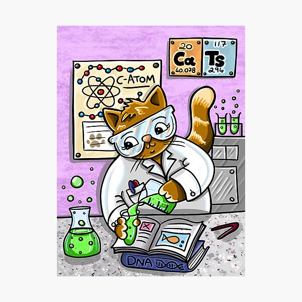 Item preview, Science Cat designed and sold by Katy Vaughan.