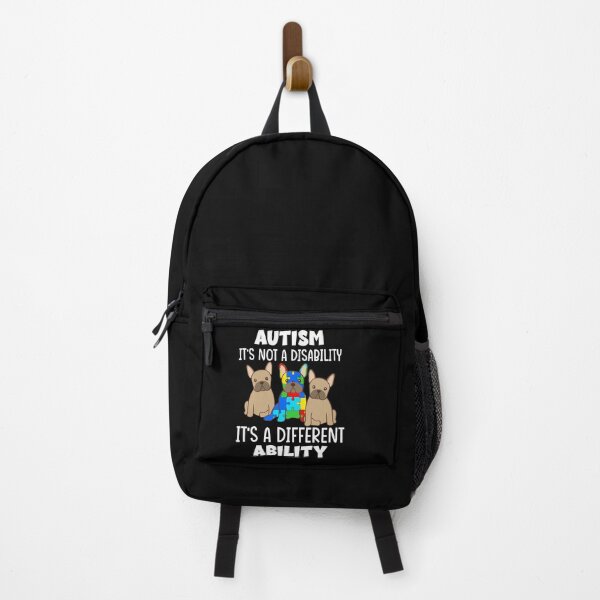 Item preview, French Bulldog Autism: Autism It's Not A Disability It's A Different Ability designed and sold by AMINE ★★★★★.