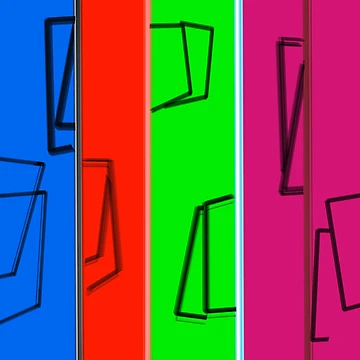 Artwork thumbnail, abstract lines pattern by Meo Design