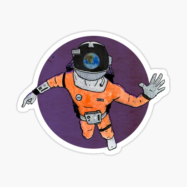 Space, Man Sticker