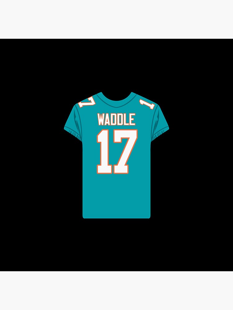 Jaylen Waddle 17 Jersey Sticker Pin for Sale by samirdari7