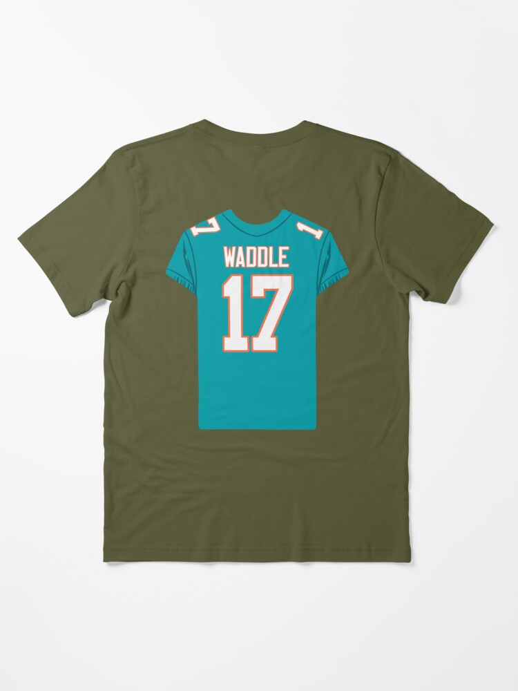 Jaylen Waddle 17 Jersey Sticker Essential T-Shirt for Sale by