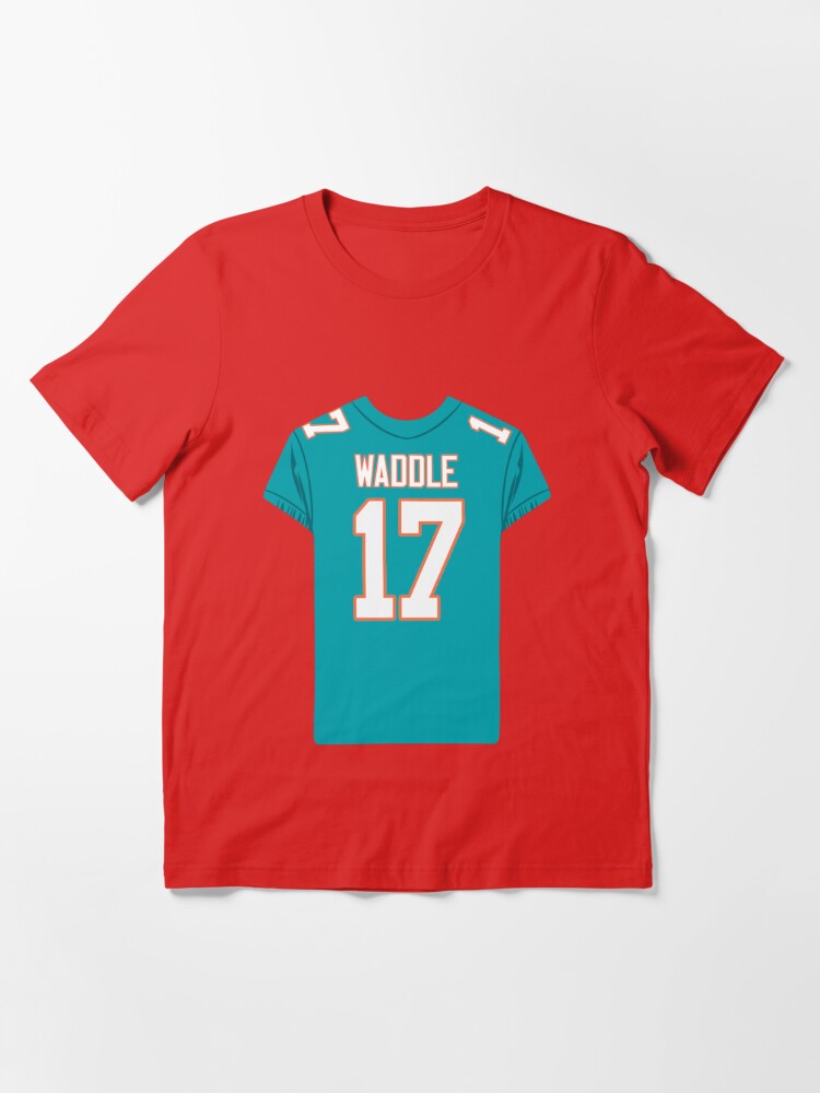 Jaylen Waddle 17 Jersey Sticker Essential T-Shirt for Sale by samirdari7