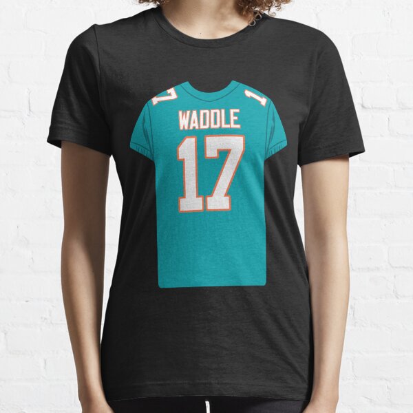 ORANGE Dolphins Jaylen Waddle 17 Logo LADIES V-NECK T-shirt ADULT 