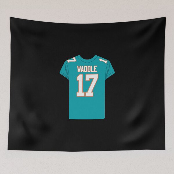 Item preview, Jaylen Waddle 17 Jersey Sticker designed and sold by samirdari7.
