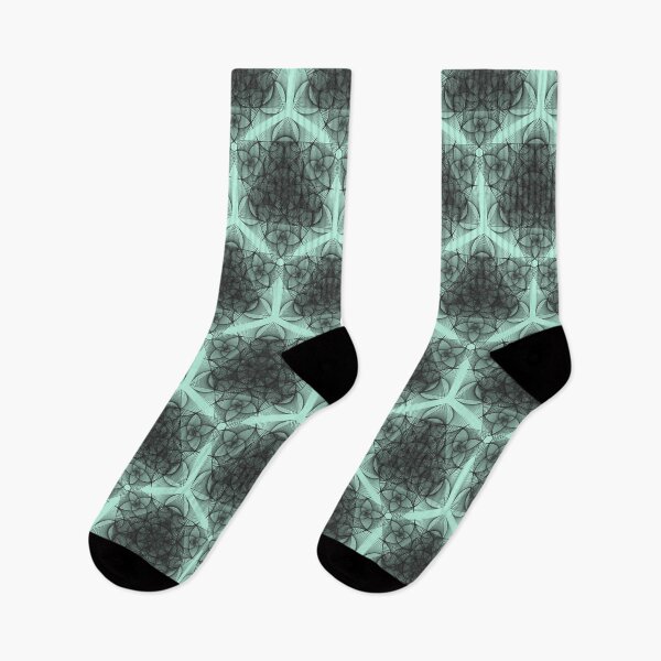 Item preview, Black Green Geometric Lace Patterns 3 designed and sold by BilgePaksoylu.