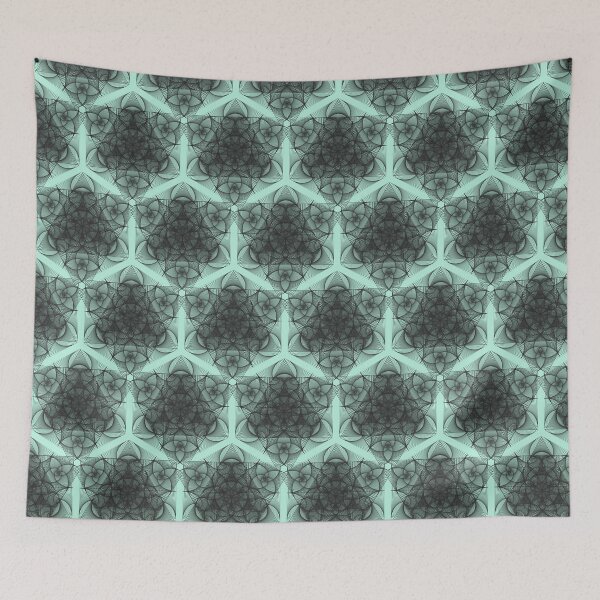Item preview, Black Green Geometric Lace Patterns 3 designed and sold by BilgePaksoylu.
