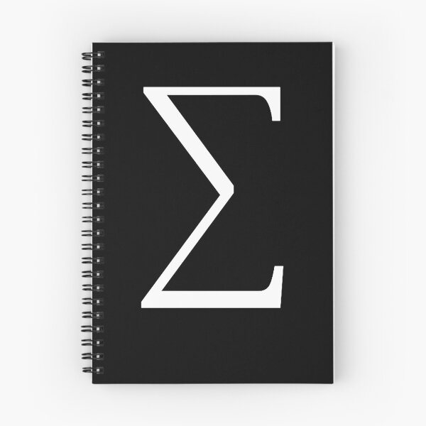 Item preview, Sigma symbol in mathematics dark version designed and sold by NoetherSym.