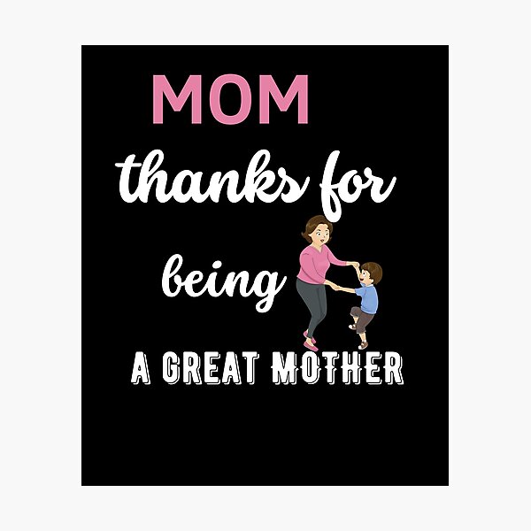 "mama danke, dass du eine tolle mutter, sohn und mutter illustration