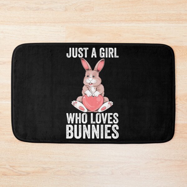 Item preview, just a girl who loves bunnies - happy easter day valentines day cut bunny rabbit heart designed and sold by Gifts-Trend.
