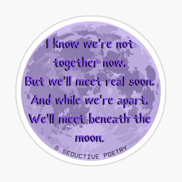 Meet Me At The Moon Sticker