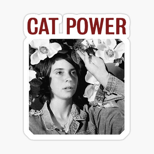 "Cat Power 'Moon Pix'" Sticker for Sale by TamtamTown Redbubble