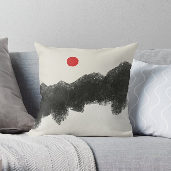 Japandi Throw Pillow Pom Pom Pillow Cover Grey Throw Pillow Sofa Cushion  Cover for Mother's Day Gift Boho Pillow Cover 